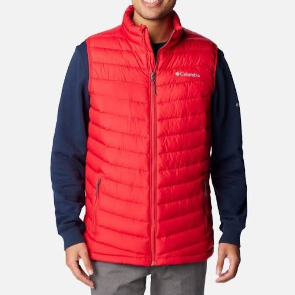 Columbia Men's Slope Edge Vibrant Red Quilted Vest